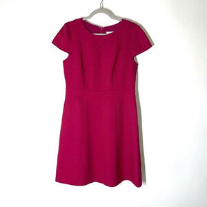 Eliza J Fuchsia Pink Textured Cap Sleeve Dress Size 12